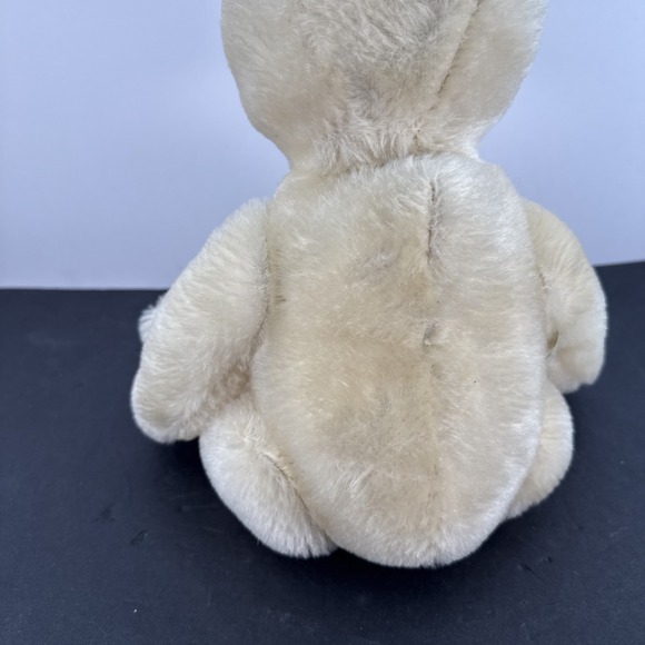 Hermann Original Teddy White Bear Mohair Jointed WestGermany 16" Growler usedVG+ - Picture 14 of 16